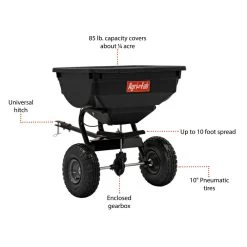 Agri-Fab AF45-0530 39kg Towed Broadcast Spreader -Lawn Mower Shop 45 0530 features