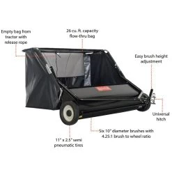 Agri-Fab 45-0546 52" Tow-Behind Lawn Sweeper -Lawn Mower Shop 45 0546 features 1