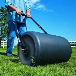 Agri-Fab 45-0267 Poly Tow/Push Lawn Roller 24" X 18" -Lawn Mower Shop agri fab 45 0267 roller lifestyle