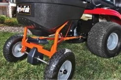 Agri-Fab 45-0463 56kg Towed SmartSPREADER -Lawn Mower Shop agri fab 45 0463 towed spreader lifestyle