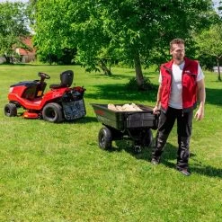 AL-KO CT 400 Premium 400kg Heavy Combi Push/Tow Trailer -Lawn Mower Shop al ko ct400 trailer lifestyle 3