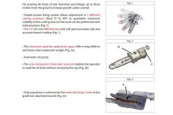 Oleo-Mac Pole Pruner Attachment (26mm Split Shaft) -Lawn Mower Shop efco pole pruner attachment features