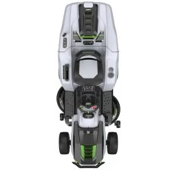 EGO Power+ T6 TR3801E-B 98cm 56V Battery-Powered Rear Collect Lawn Tractor -Lawn Mower Shop ego tr3801e b lawn tractor above