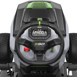 EGO Power+ T6 TR3801E-B 98cm 56V Battery-Powered Rear Collect Lawn Tractor -Lawn Mower Shop ego tr3801e b lawn tractor cockpit