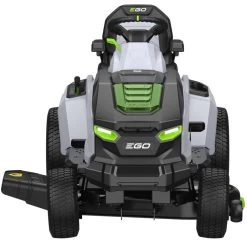 EGO Power+ T6 TR4201E 107cm 56V Battery-Powered Side Discharge Lawn Tractor -Lawn Mower Shop ego tr4201e lawn tractor front
