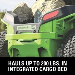 GreenWorks Pro GD60CRT106 CrossoverT 106cm/42" 60V Battery-Powered Side Discharge / Mulching Lawn Tractor -Lawn Mower Shop greenworks 60v crossovert haulage