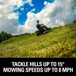 GreenWorks Pro GD60CRZ106 CrossoverZ 60V Battery-Powered Zero-Turn Ride-On Lawn Mower -Lawn Mower Shop greenworks 60v crossoverz slopes