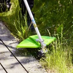 GreenWorks GD24X2TXK4X Split-Shaft 48V (2 X 24V) Cordless Grass Trimmer (with 2 X 4Ah Batteries & 2A Twin Charger) 17 GreenWorks GD24X2TXK4X Split-Shaft 48V (2 X 24V) Cordless Grass Trimmer (with 2 X 4Ah Batteries & 2A Twin Charger) -Lawn Mower Shop greenworks gd24x2tx brushcutter head 1