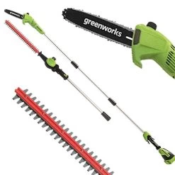 GreenWorks GD40PSHK4 Brushless 40V Multi Tool (with 4Ah Battery & 2A Charger) -Lawn Mower Shop greenworks gd40psh new 1 1