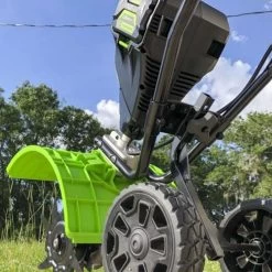 GreenWorks Pro GD60TIL 20cm 60V Cordless Tiller (Tool Only) -Lawn Mower Shop greenworks gd60tl tiller lifestyle