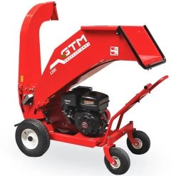 GTM Professional GTS1300 12cm V5 4-Wheel Wood Chipper (Recoil Start)