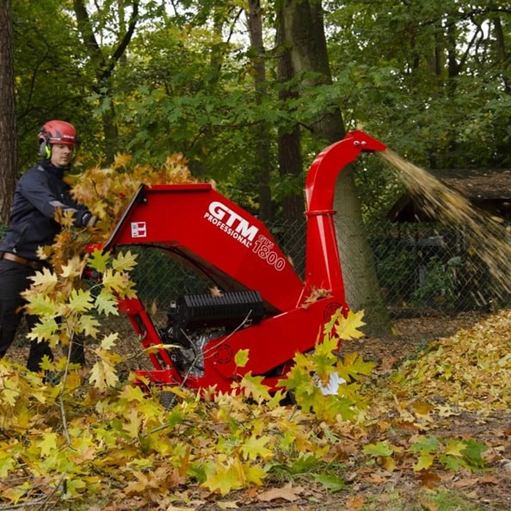 GTM Professional GTS1800WD Wheel Driven 12cm Wood Chipper 4 GTM Professional GTS1800WD Wheel Driven 12cm Wood Chipper - Image 2
