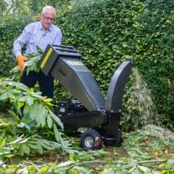 The Handy PDS65 6cm Petrol Chipper Shredder -Lawn Mower Shop handy thpds65 chipper lifestyle