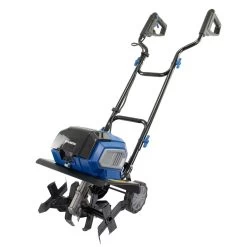 Hyundai HY2198 2 X 20V MAX (40V) Cordless Tiller (with 2 X 4Ah Batteries & Twin Charger) (Bundle Builder) -Lawn Mower Shop hyundai hy2198 tiller angle 1