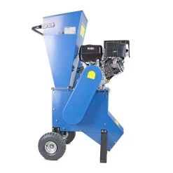 Hyundai HYCH1400 10.2cm Petrol Wood Chipper Shredder -Lawn Mower Shop hyundai hych1400 chipper shredder side