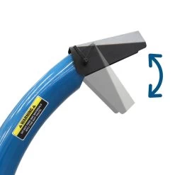 Hyundai HYCH15100TE 11cm Towable Petrol Wood Chipper (Electric Start) -Lawn Mower Shop hyundai hych15100te wood chipper discharge chute