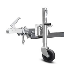 Hyundai HYCH15100TE 11cm Towable Petrol Wood Chipper (Electric Start) -Lawn Mower Shop hyundai hych15100te wood chipper trailer ball