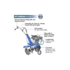 Hyundai HYT150 56cm 150cc Petrol Cultivator -Lawn Mower Shop hyundai hyt150 tiller features