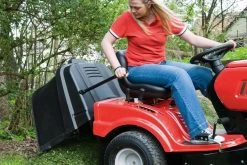 Lawnflite Smart RE 130 H 36" Hydrostatic Direct Collect Lawn Tractor -Lawn Mower Shop lawnflite rear discharge empty grass collector 1