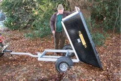 SCH LCPTP Large 500kg Capacity Plastic Tipping Trailer -Lawn Mower Shop lcptp 1