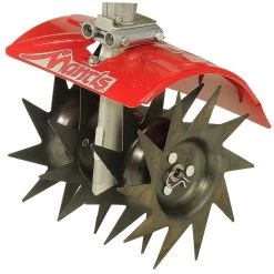 Mantis 4222 Tiller Lawn Aerator Attachment -Lawn Mower Shop mantis 4222 aerator attachment angle 1