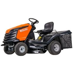 Oleo-Mac OM 92/13 H Hydrostatic Rear Collect Lawn Tractor -Lawn Mower Shop oleo mac om92 13h lawn tractor side