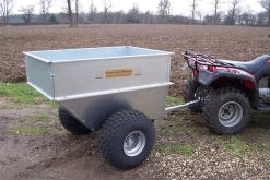 SCH QDGT 500kg Large Capacity Galvanised Tipping Trailer With Flotation Wheels -Lawn Mower Shop qdgt 2