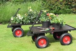 SCH FBT2 48" Long Four Wheel Flat Bed Trailer -Lawn Mower Shop sch hbt1 2 1