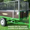 SCH HTRL2 1000kg Two-Wheel Hydraulic Tipping Trailer - Double Acting Ram -Lawn Mower Shop sch htrl1 green 1