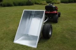 SCH QDGT 500kg Large Capacity Galvanised Tipping Trailer With Flotation Wheels -Lawn Mower Shop sch qdgt 1