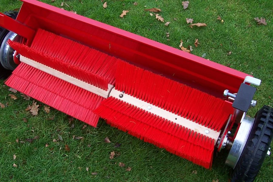 SCH TS98 36" Tow-Behind Sweeper With Rigid Plastic Hopper 7 SCH TS98 36" Tow-Behind Sweeper With Rigid Plastic Hopper - Image 5