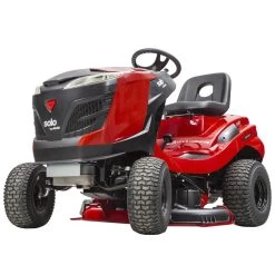 Solo By AL-KO T 18-111 HDS-A V2 Comfort 111cm/43.5" Hydrostatic Side Discharge / Mulching Lawn Tractor -Lawn Mower Shop solo by al ko t22 111.3 hds a v2 lawn tractor front angle 1 2