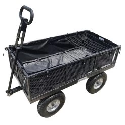 The Handy THDLGT 400kg Deluxe Large Push/Tow Garden Trolley