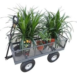 The Handy THDLGT 400kg Deluxe Large Push/Tow Garden Trolley -Lawn Mower Shop the handy thdlgt trolley lifestyle