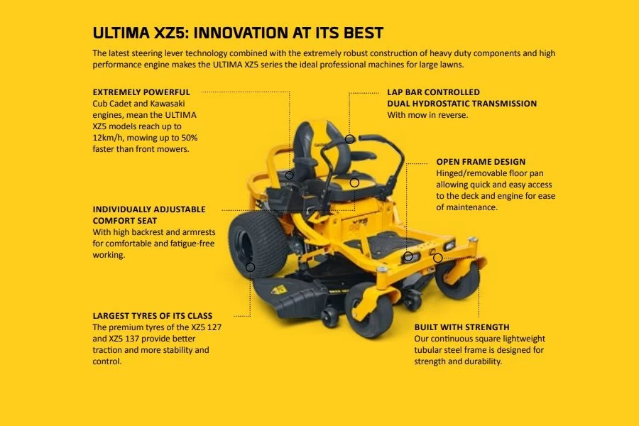 Cub Cadet Ultima XZ5 L107 42" Zero-Turn Ride-On Mower 6 Cub Cadet Ultima XZ5 L107 42" Zero-Turn Ride-On Mower - Image 4