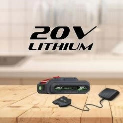 Webb Eco WEV20TILB2 20V Cordless Tiller (with 2Ah Battery & Charger) -Lawn Mower Shop webb eco 20v 2ah battery and charger lifestyle 2