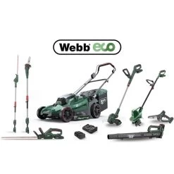Webb Eco WEV20TILB2 20V Cordless Tiller (with 2Ah Battery & Charger) -Lawn Mower Shop webb eco range product 6
