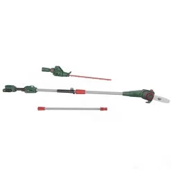 Webb Eco WEV20PSHTB2 20V Cordless Long Reach Hedge Trimmer & Pruner Attachment (with 2Ah Battery & Charger) -Lawn Mower Shop webb eco wev20pshtb2 hedge trimmer pruner side